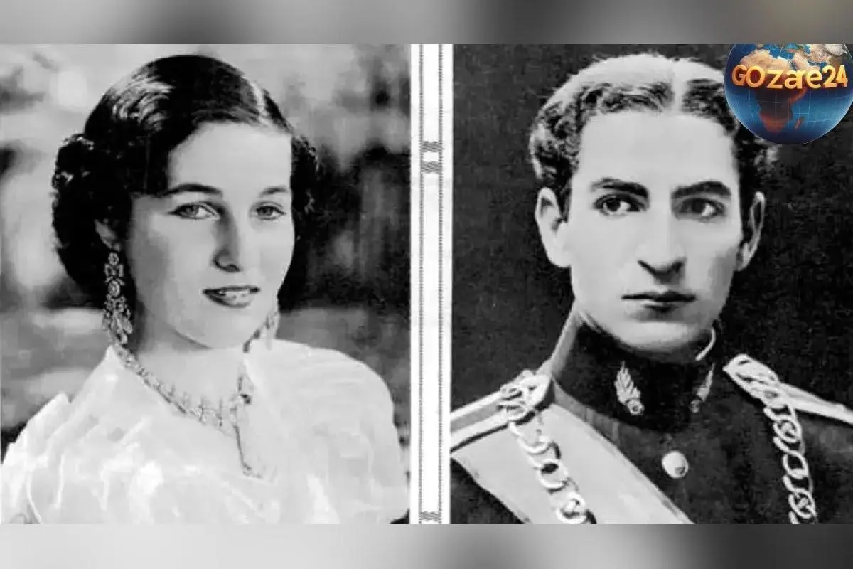 تصویری نادر از دیدار محمدرضا پهلوی و فوزیه با مؤسس بیمارستان فیروزآبادی در اوایل دهه ۲۰ در شهر ری