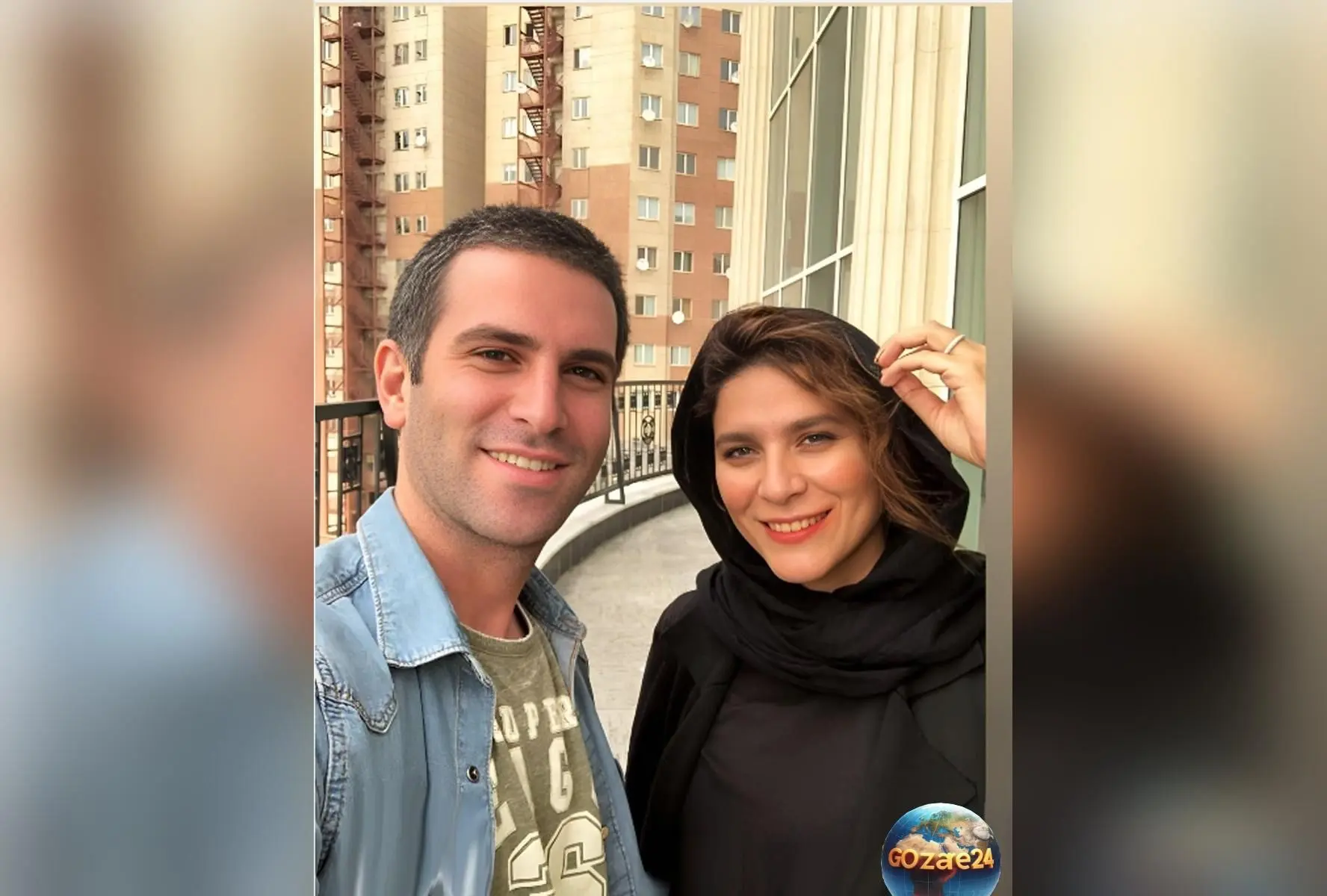 عکس دیده نشده از گریم عجیب سحر دولتشاهی و هوتن شکیبا در تئاتر بینوایان 97
