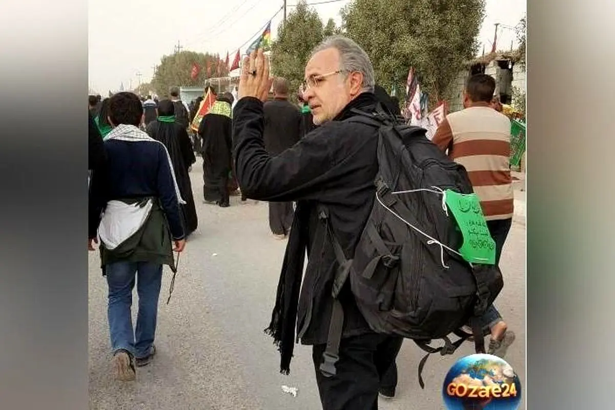 تصاویر دیدنی از حضور پرشور بازیگران و هنرمندان در مسیر پیاده‌روی اربعین از نجف تا کربلا