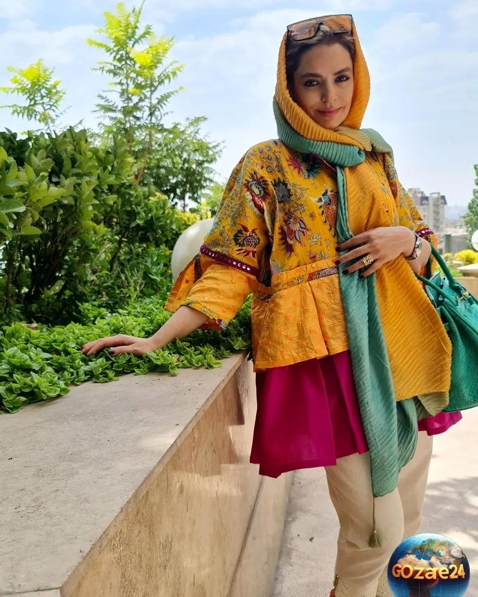 استایل کژوال سپیده خداوردی در بابلسر با شومیز رنگی و شلوار بگ ذغالی؛ تصویری متفاوت و جذاب در اینستاگرام
