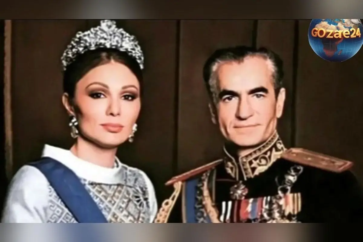 عکس نادر و رنگی از محمدرضا شاه و فرح دیبا در کنار گهواره دخترشان؛ سفر در زمان به دوران پرزرق و برق پهلوی