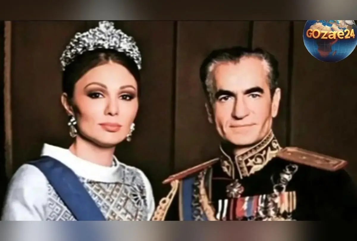 عکس نادر و رنگی از محمدرضا شاه و فرح دیبا در کنار گهواره دخترشان؛ سفر در زمان به دوران پرزرق و برق پهلوی