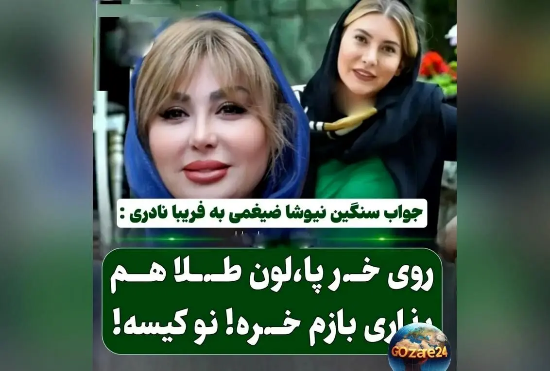 نیوشا ضیغمی در واکنش به فخر فروشی‌های فریبا نادری: استوری جنجالی و هشتگ نو کیسه