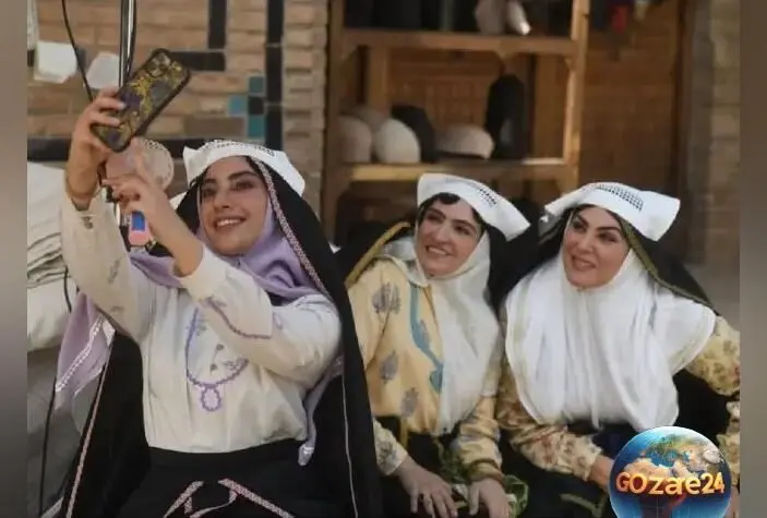 تلاش بی‌وقفه نرگس آبیار و تیم «بامداد خمار» در پشت صحنه لوکیشن عمارت بصیرالملک و دکان نجاری رحیم + فیلم و جزئیات ساخت سریال