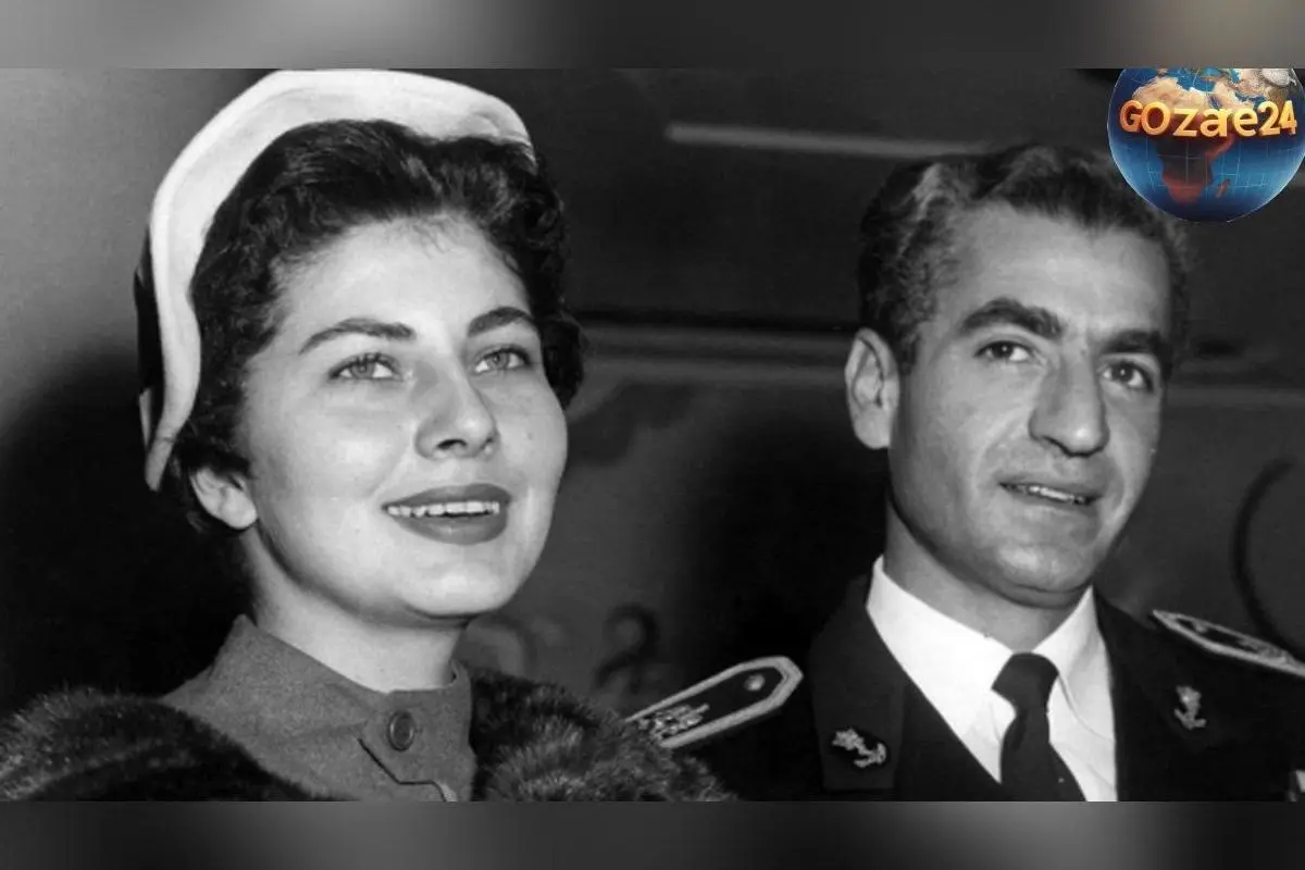 عکس نادر از سفر در زمان: محمدرضا پهلوی و ثریا در لباس عروس و دامادی در مراسم شاهانه سال 1329