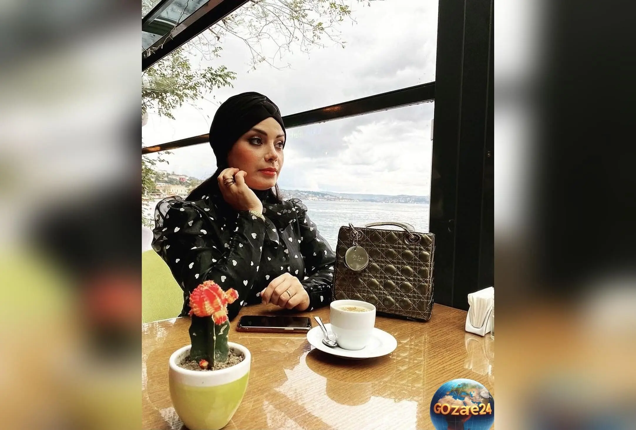 استایل دخترانه و فانتزی صبا راد با شومیز صورتی و چکیده جذاب در صفحه اینستاگرام