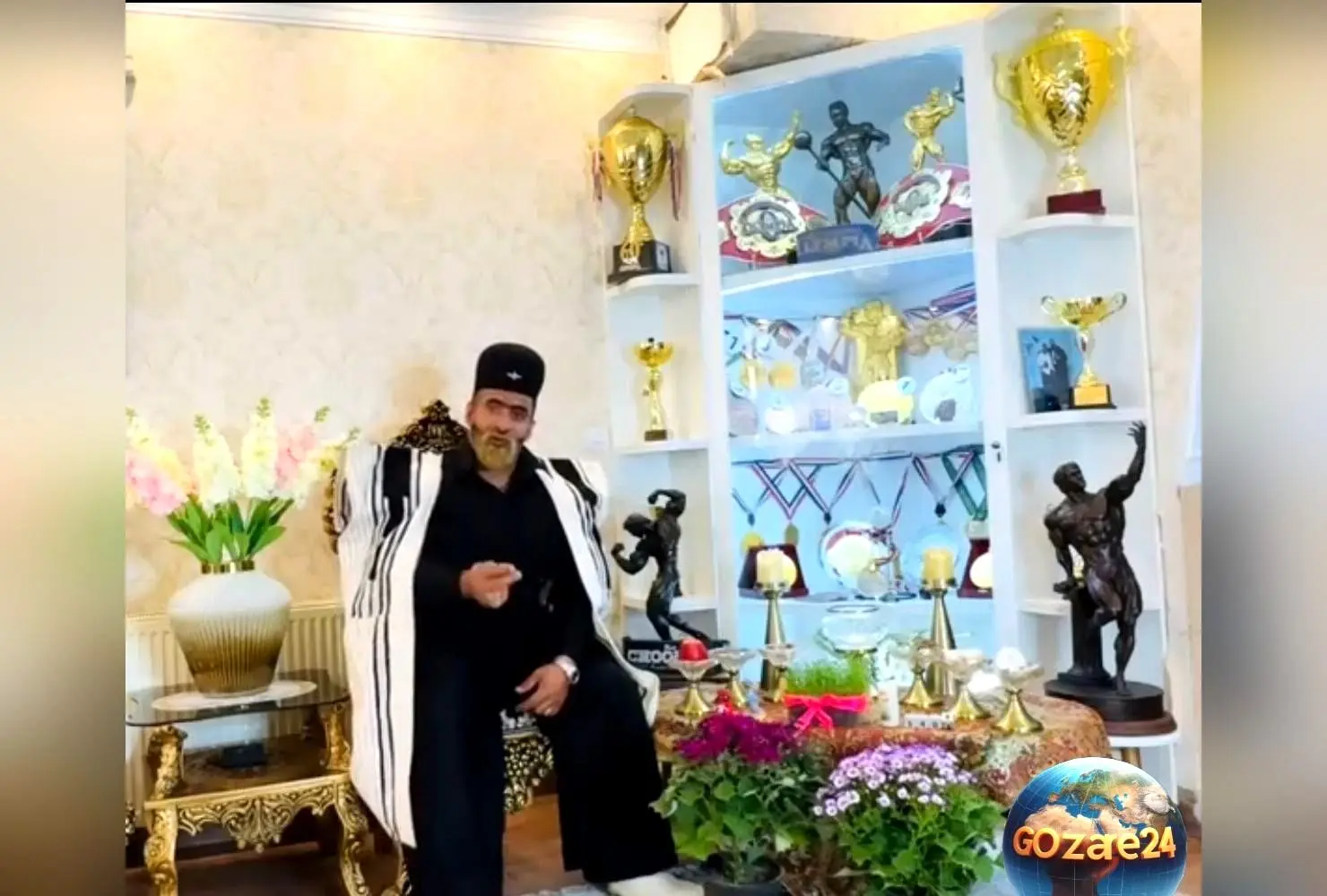 هادی چوپان در پیام نوروزی با لباس بختیاری و ریش رنگ شده: تصویری متفاوت و خاص در جشن سال نو
