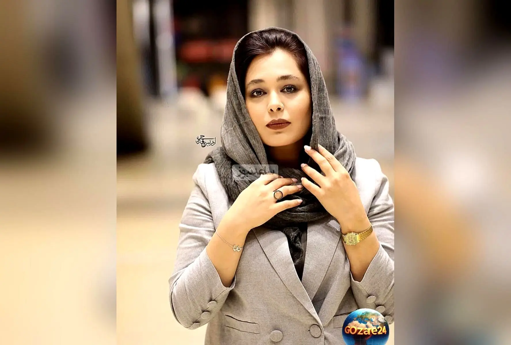 سانیا سالاری با لباس مشکی جذاب و منشوری جنجالی در فضای مجازی!