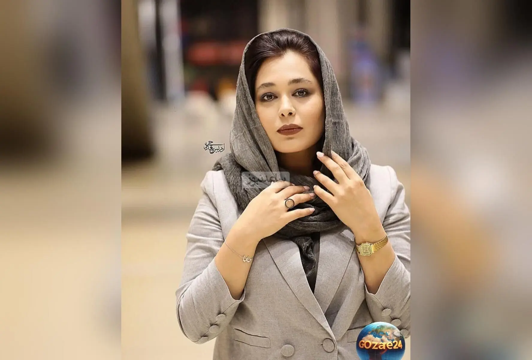 سانیا سالاری با لباس مشکی جذاب و منشوری جنجالی در فضای مجازی!