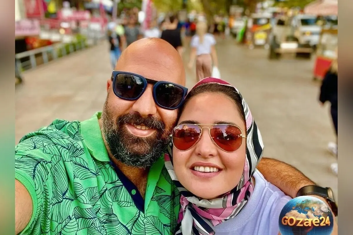 عکس دیدنی و جذاب علی اوجی و دختر سام درخشانی، همسر نرگس محمدی و لحظه‌های بانمک خانوادگی