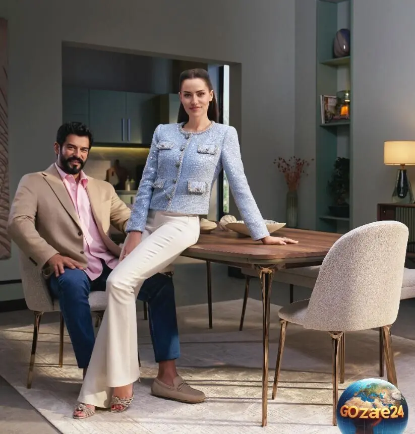نمایی لوکس از ویلای استخر دار بوراک اوزچیویت و فحریه اوجن در کنار فرزندشان کاران+عکس