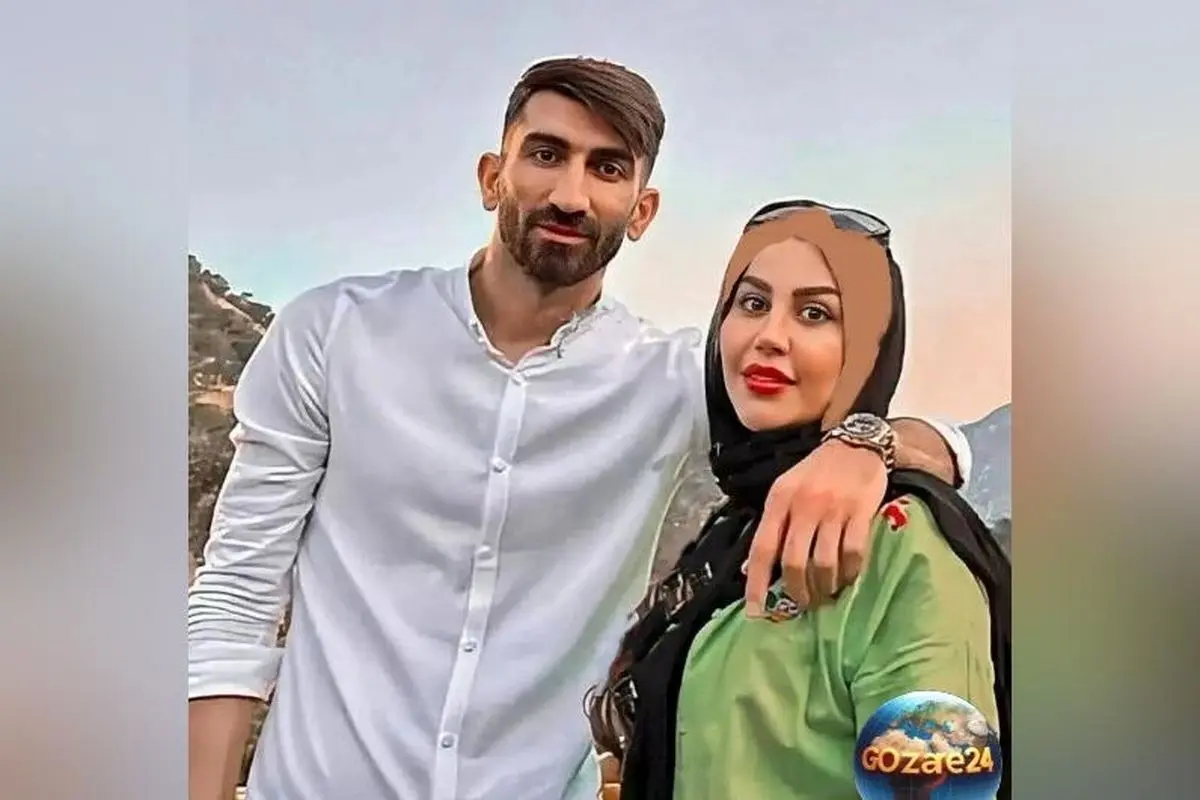 تصویر دیدنی از کیک تولد سفارشی با تزیین شکلات 3 بعدی و گل‌های طبیعی اکرم بانو همسر علیرضا بیرانوند + داستان زندگی و عشق زوج فوتبالیست