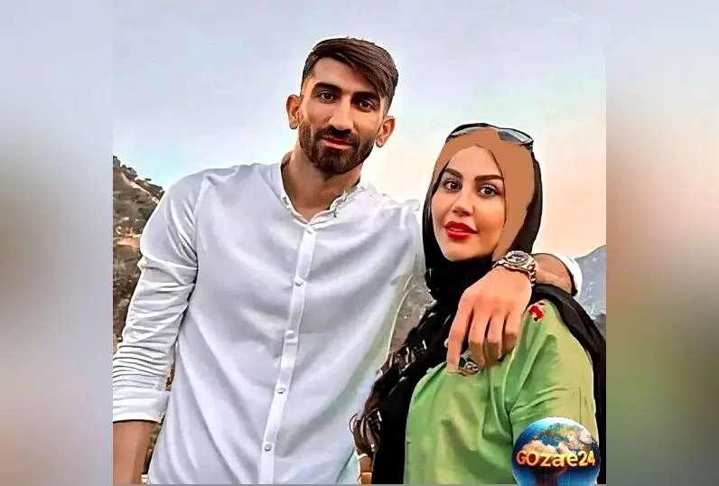 تصویر دیدنی از کیک تولد سفارشی با تزیین شکلات 3 بعدی و گل‌های طبیعی اکرم بانو همسر علیرضا بیرانوند + داستان زندگی و عشق زوج فوتبالیست