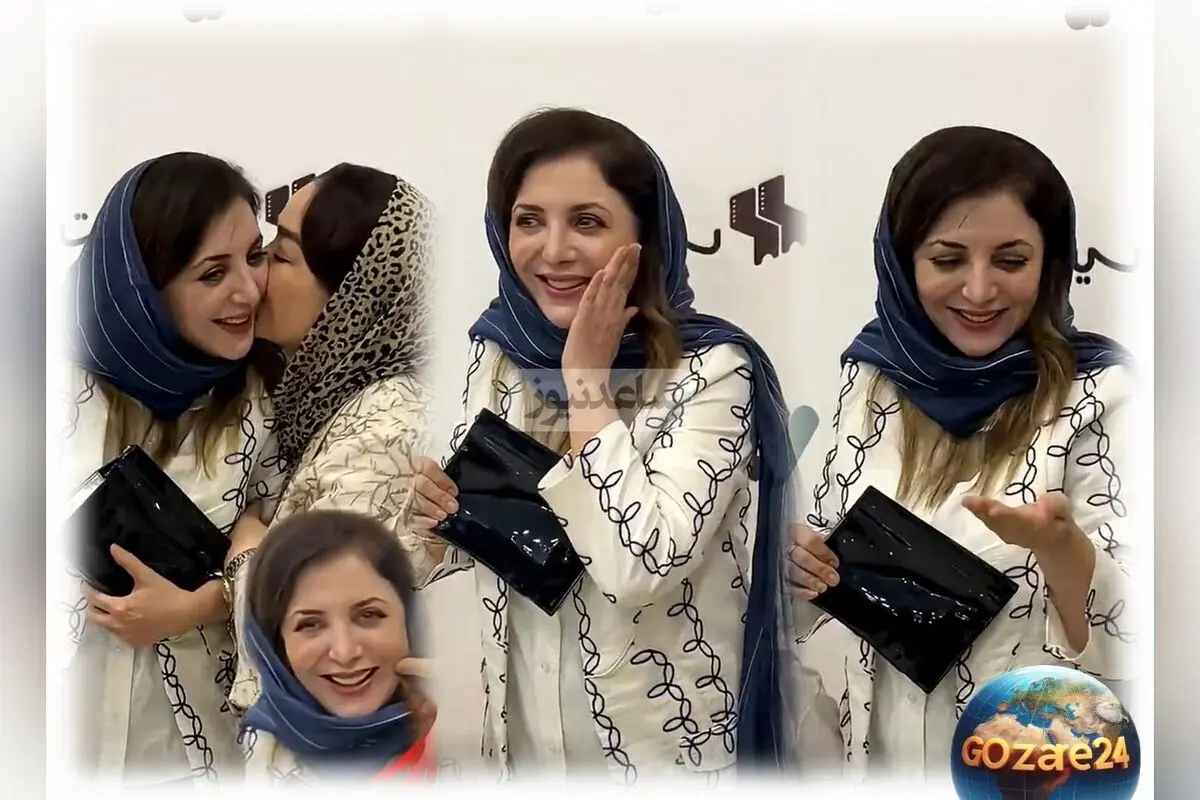 رویا میرعلمی در حاشیه اکران فیلم دچار اتفاقی عجیب شد؛ رژ لب روی صورتش ماسید و واکنش او تحسین‌برانگیز بود