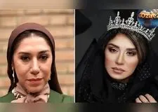 نسیم ادبی با استایل جدید و تغییرات چشمگیر در ظاهر و سبک مدلینگ با الهام از رزهای سیاه و قرمز