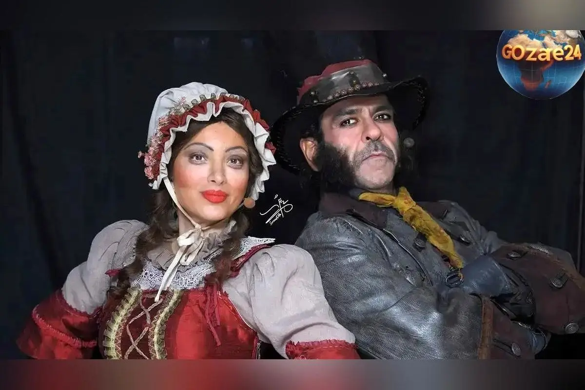 حضور علیرضا قربانی در پشت صحنه نمایش «اولیور توئیست» و عکس یادگاری با بهنوش طباطبایی