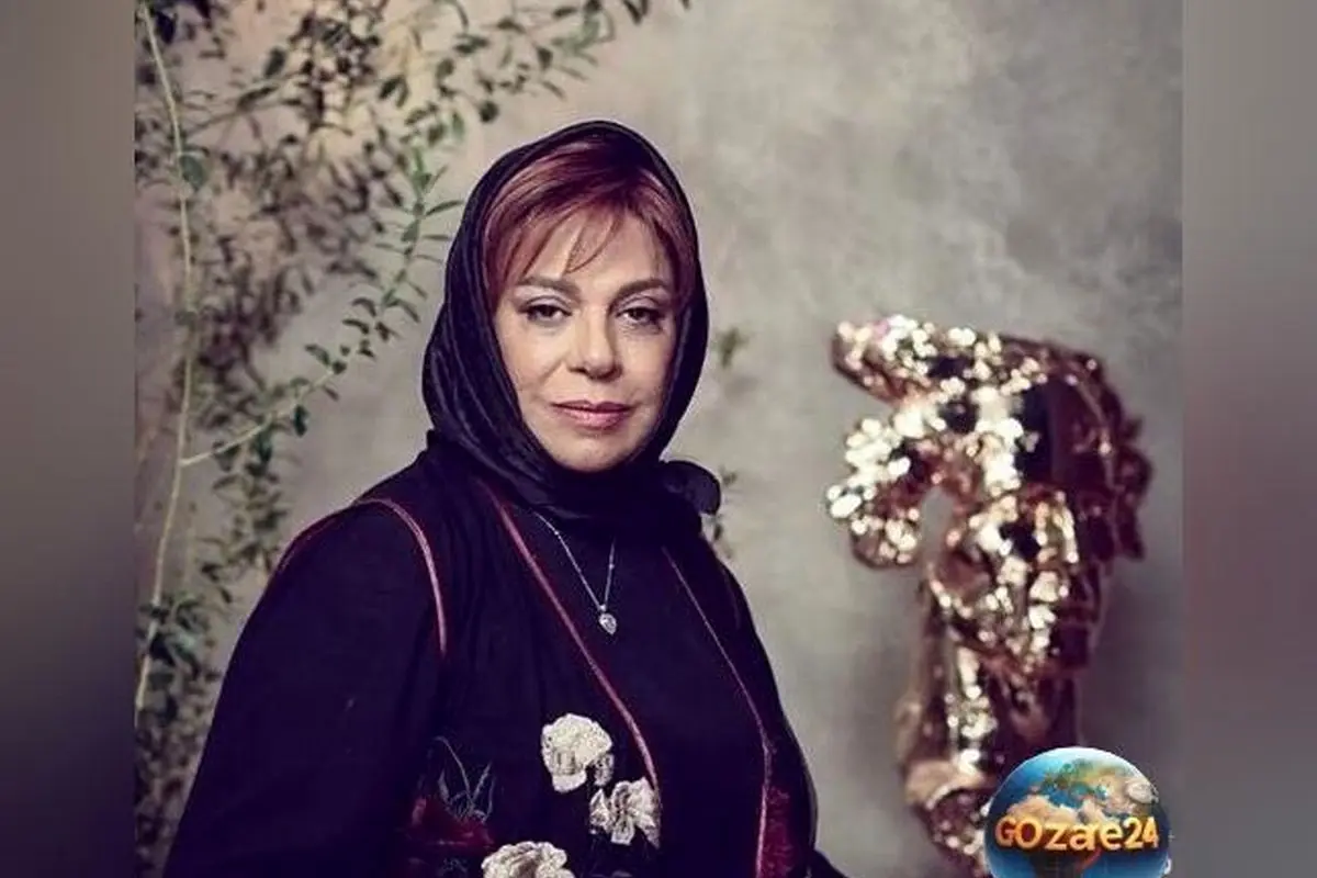 گوهر خیراندیش با استایل ایرانی سنتی و لباس طراحی شده از هنر ایرانی در کنار پسرش + عکس