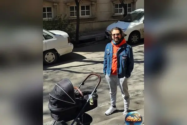 سلیقه لاکچری همسران بازیگران مرد ایرانی در انتخاب کالسکه‌های لوکس فرزندان + تصاویر