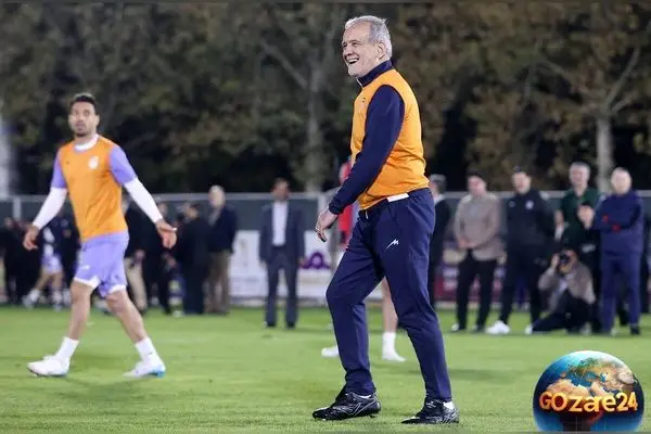 پزشکیان در مرکز ملی فوتبال: حرکات تکنیکی و جادویی او در تمرین تیم ملی + فیلم