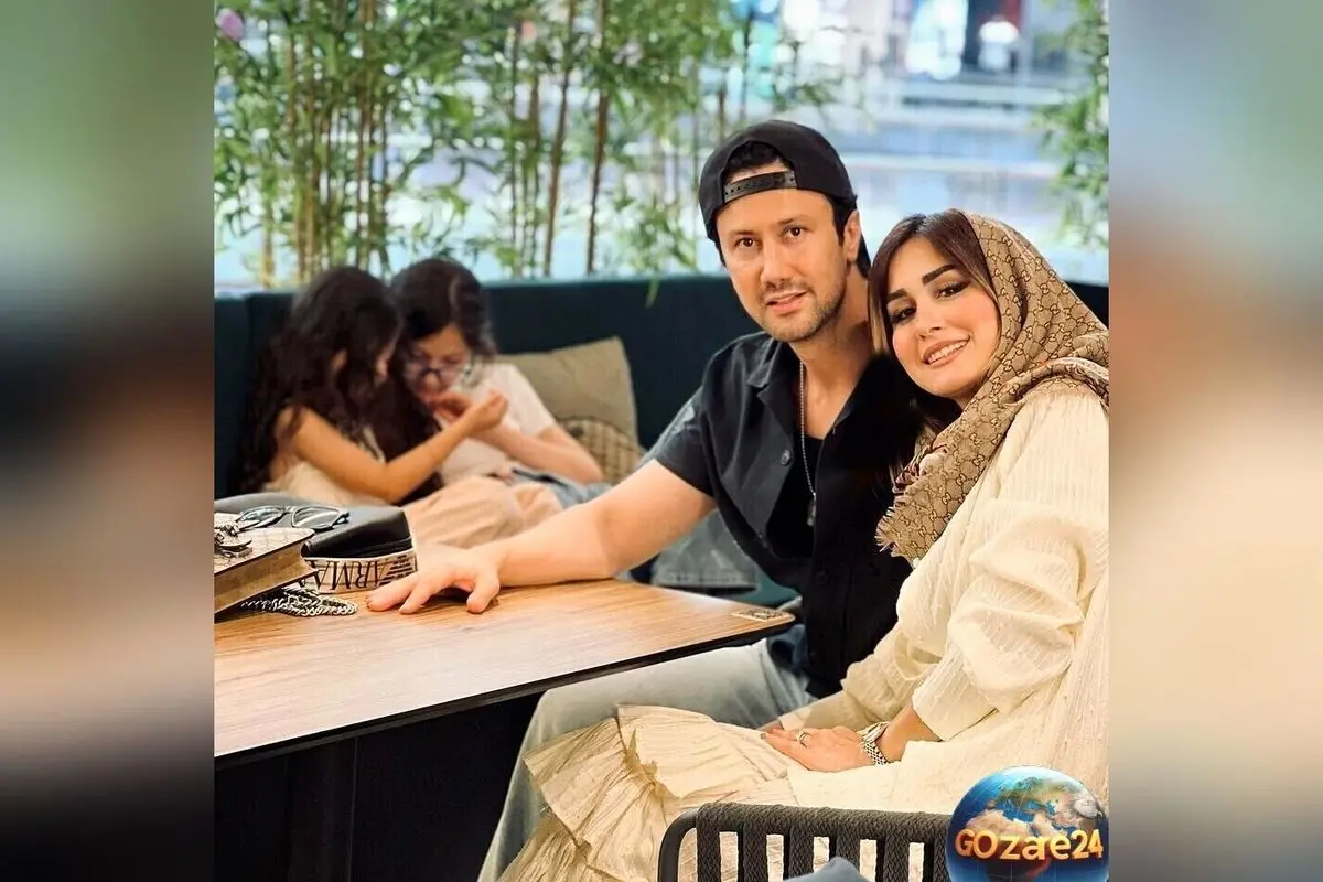 همسر شاهرخ استخری در پاییز بلژیک با استایل ساده و شیک و شاخه گل رز + عکس