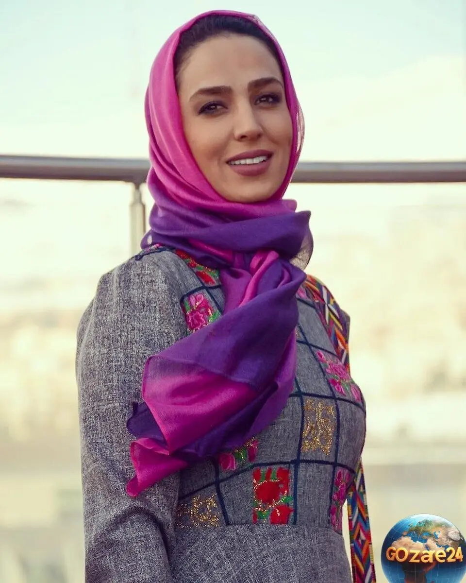 مانتوی مجلسی شیک و خوشرنگ سوگل طهماسبی با طرح پروانه، استایلی اصیل و ایرانی پسند
