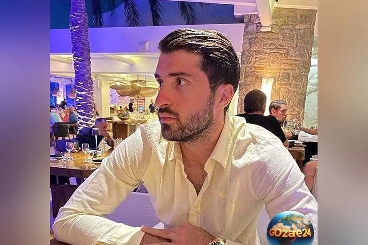 کریم انصاری‌فرد و همسر یونانی‌اش با پسر دورگه زیبا و چشم آبی، لحظاتی جذاب و دیدنی را رقم زدند