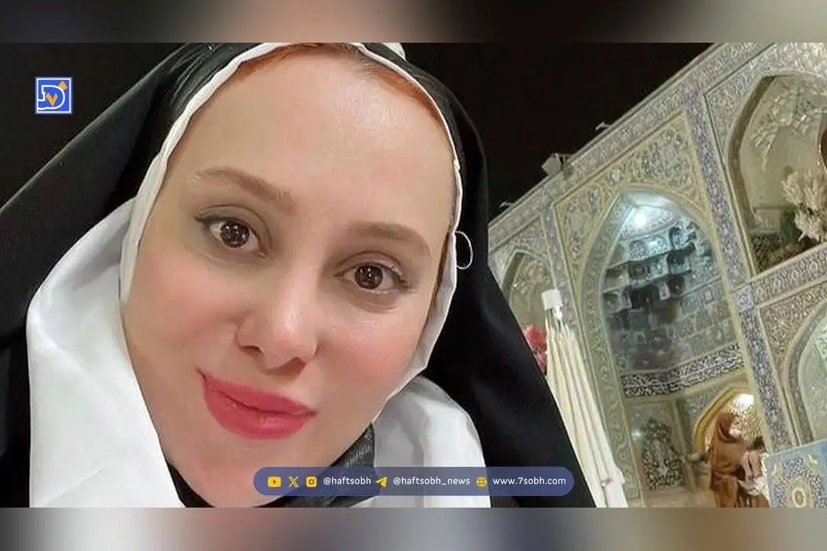 عکس روز: سلفی پاییزی آرام جعفری و همسرش بابک انصاری در روزهای عروس و داماد