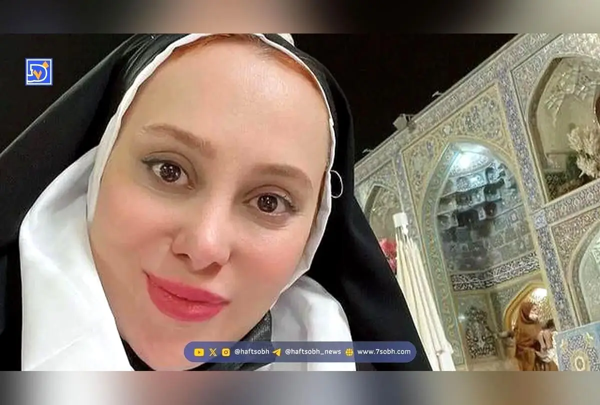 عکس روز: سلفی پاییزی آرام جعفری و همسرش بابک انصاری در روزهای عروس و داماد
