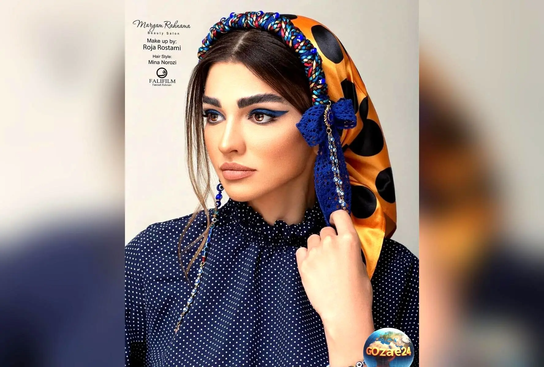 سیما خضرآبادی با مینی اسکارف قرمز و رژلب همرنگ، استایل جذاب و خاص خود را در اینستاگرام نشان داد