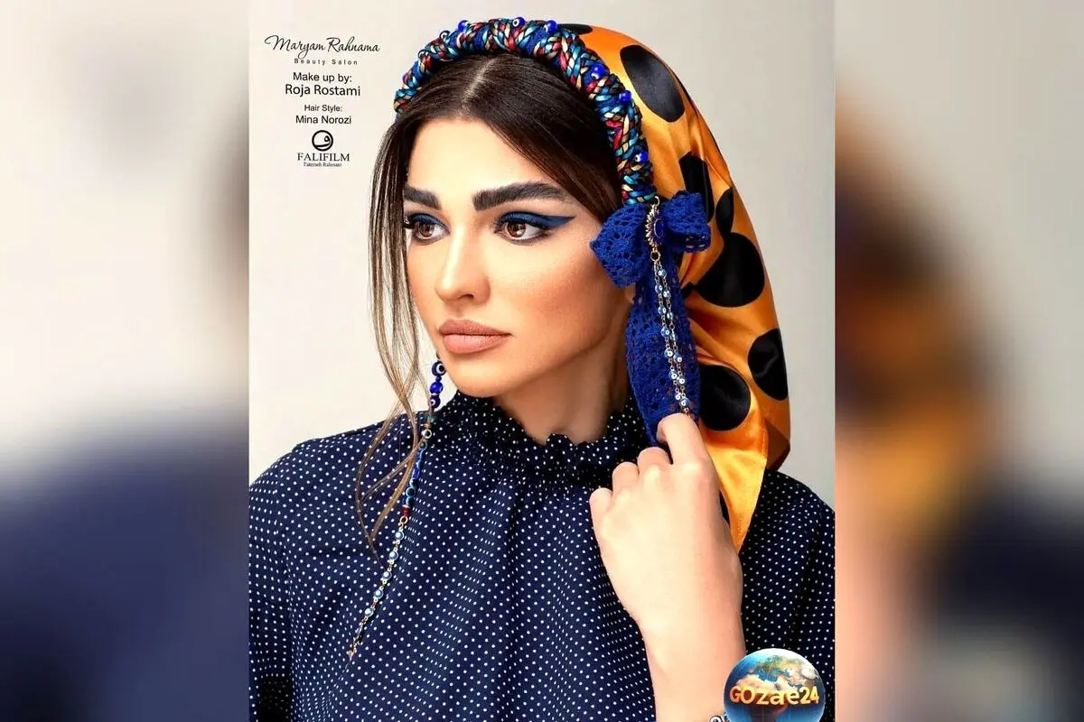 سیما خضرآبادی با مینی اسکارف قرمز و رژلب همرنگ، استایل جذاب و خاص خود را در اینستاگرام نشان داد