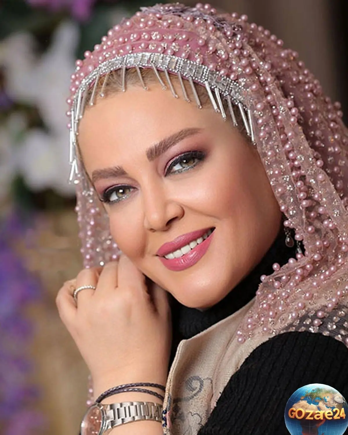 بهاره رهنما با استایل محجبه و لوکس در جدیدترین عکس اینستاگرامش + ساعت برند و جواهرات شیک