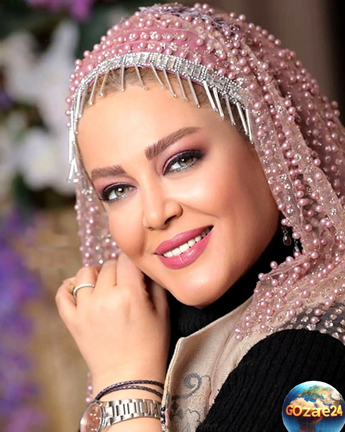 بهاره رهنما با استایل محجبه و لوکس در جدیدترین عکس اینستاگرامش + ساعت برند و جواهرات شیک