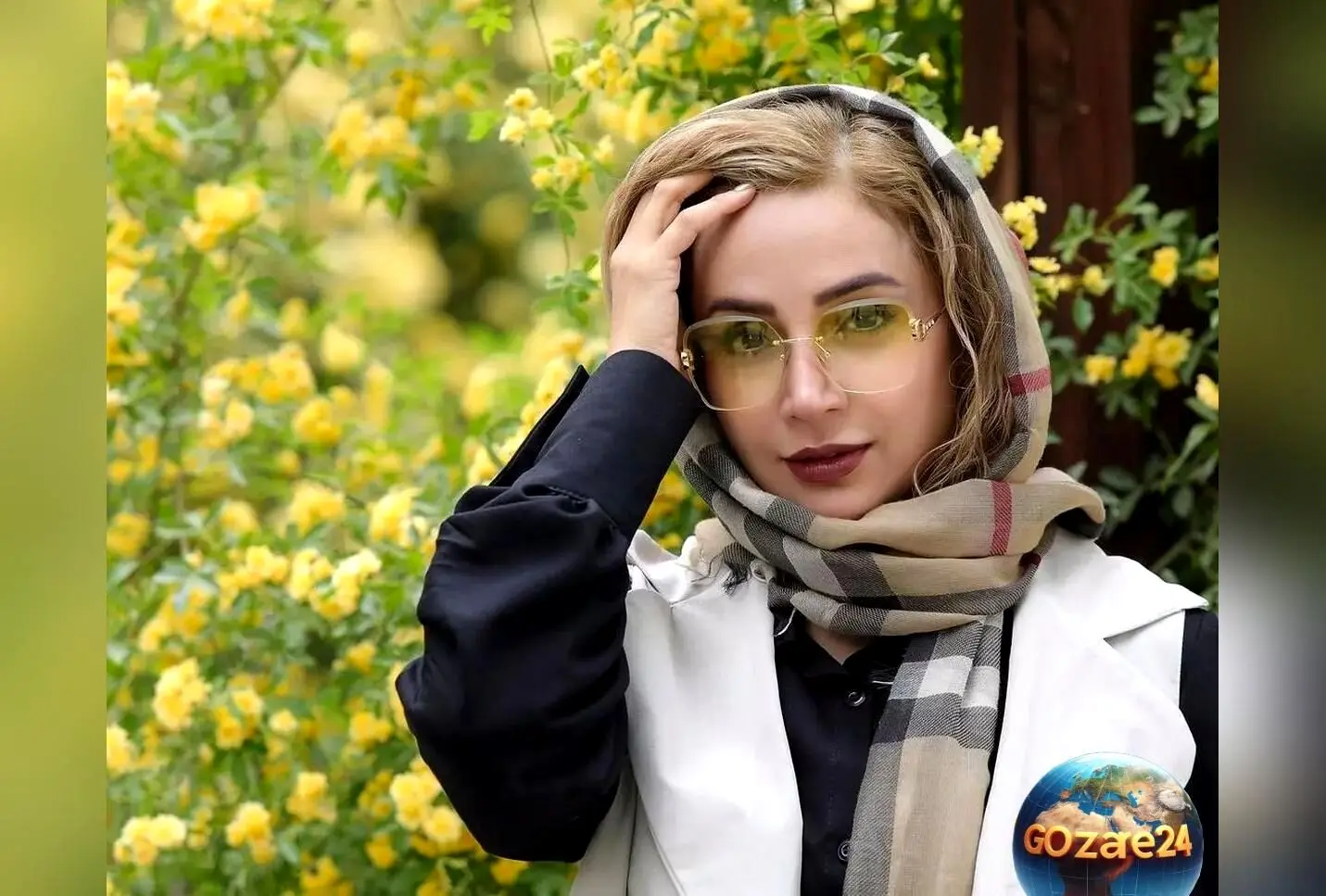 شبنم قلی خانی در راه مدرسه با استتار شبنم قلی خانی در عینک و ماسک + عکس جدید در اینستاگرام