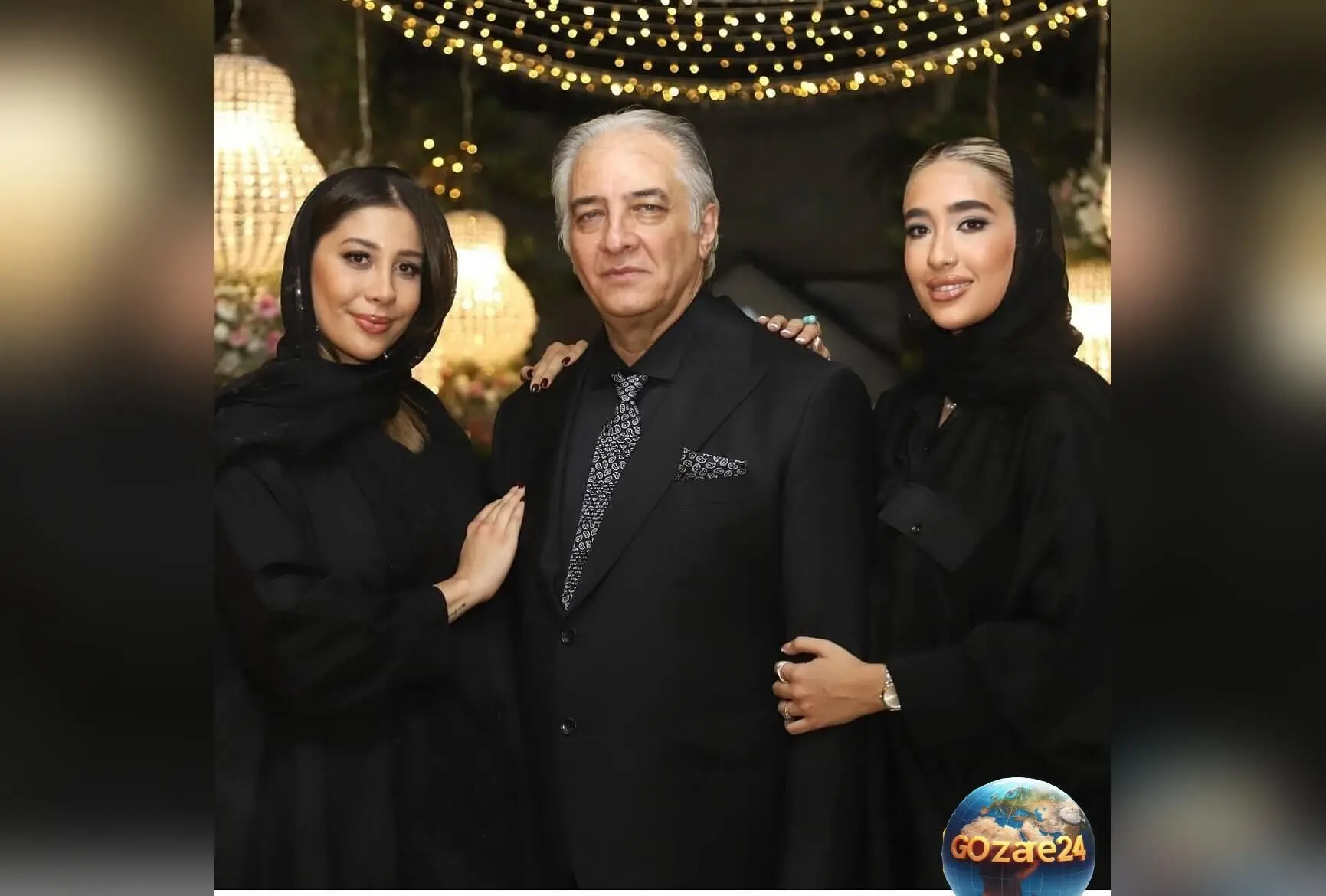 عکس جدید ایرج نوذری در کنار دخترانش دلربا و دلناز؛ شباهت چشم‌نواز پدر و دختران