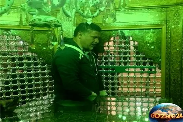 علی دایی در کربلا؛ عکس نادر و دیدنی از چای نذری و عشق حسین بن علی