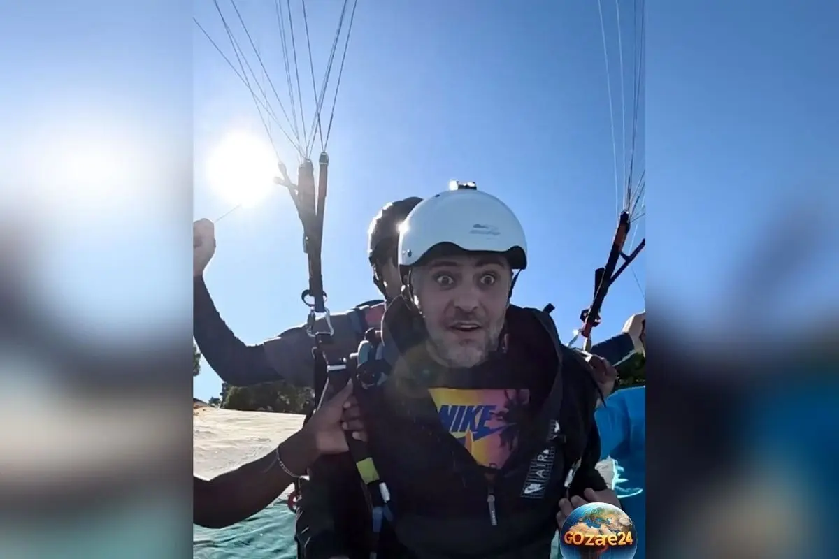 علی ضیا در آفریقای جنوبی با پاراگلایدر سواری و اجرای آهنگ استاد بوقی؛ ریسک بزرگ و لحظه‌های هیجان‌انگیز در هوای آزاد