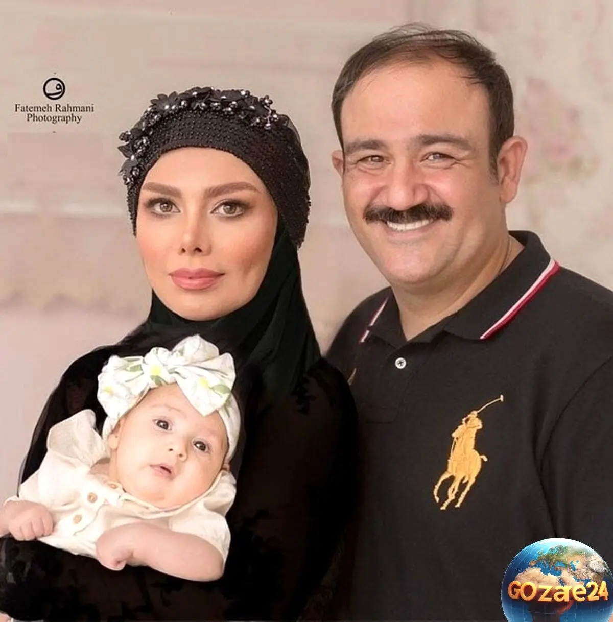 عکس‌های جدید آرزو غفوریان همسر مهران غفوریان در نقش مدل تبلیغاتی با لباس مجلسی ست مادر و دختری