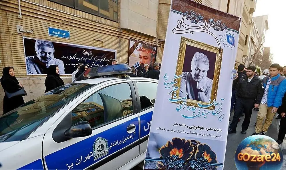 مراسم ختم حسن جوهرچی با میز عزای ساده و دلنشین همراه با گلدان‌های رنگارنگ + عکس و جزئیات