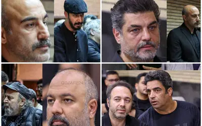 ویدیو دیده‌نشده از مراسم ختم شهید علیرضا تنابنده با حضور هنرمندان
