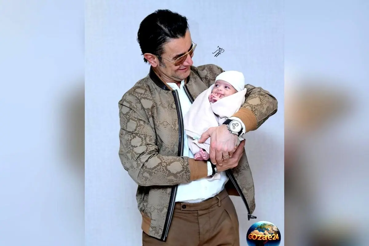 عکس امین حیایی و نوزاد در بغلش در شبکه‌های اجتماعی جنجال‌ساز شد؛ ماجرای پشت این تصویر چیست؟