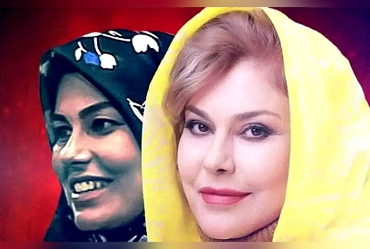 تصویری نادر از مهرانه مهین ترابی و آرام چراغی در پشت صحنه سریال آنام (سال ۱۳۹۶)