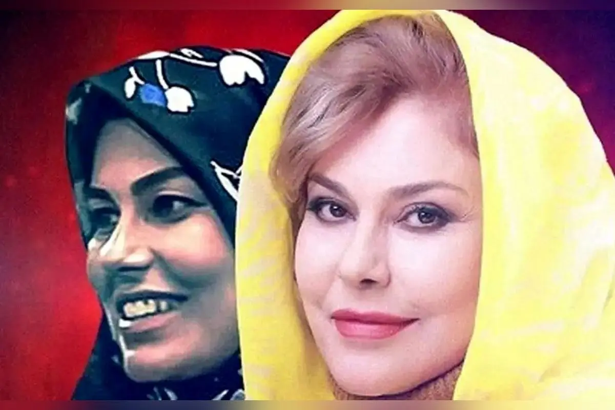 تصویری نادر از مهرانه مهین ترابی و آرام چراغی در پشت صحنه سریال آنام (سال ۱۳۹۶)