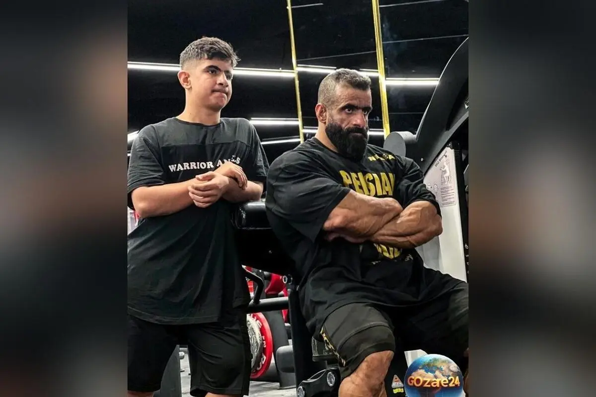 شباهت چشم‌نواز فیگور محمد حافظ به پدرش هادی چوپان و ورود بچه گرگ جدید به دنیای بدن‌سازی