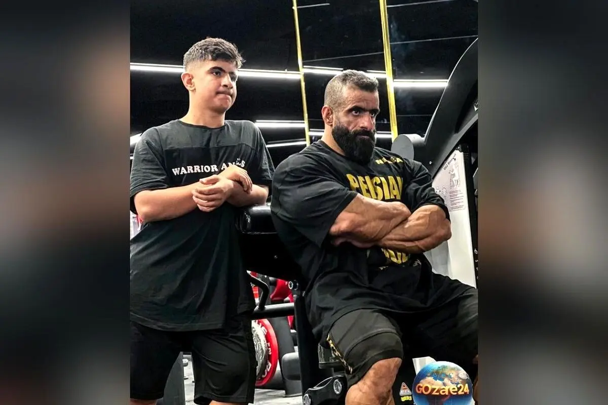 شباهت چشم‌نواز فیگور محمد حافظ به پدرش هادی چوپان و ورود بچه گرگ جدید به دنیای بدن‌سازی