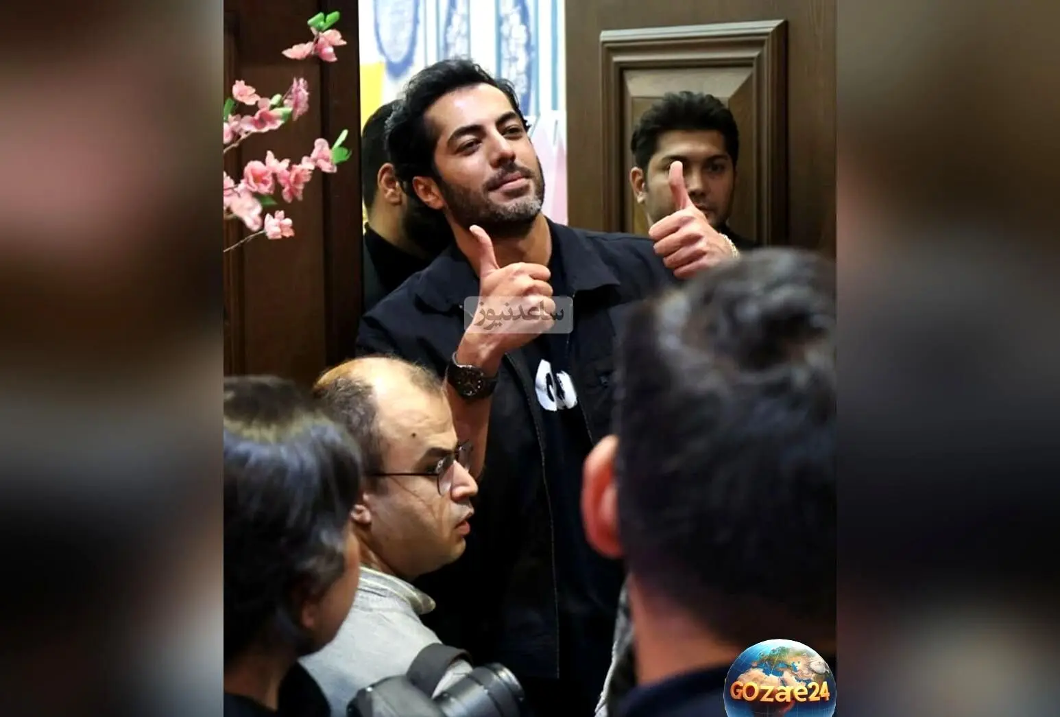 سلفی نوید پورفرج با زنان روبنده قجری در اکران «بامداد خمار» و حضور اسکورت ویژه رحیم نجار در پردیس لوتوس مال