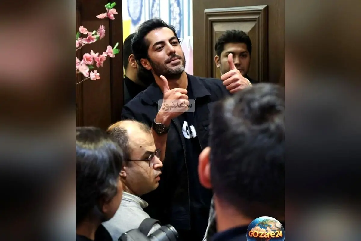 سلفی نوید پورفرج با زنان روبنده قجری در اکران «بامداد خمار» و حضور اسکورت ویژه رحیم نجار در پردیس لوتوس مال
