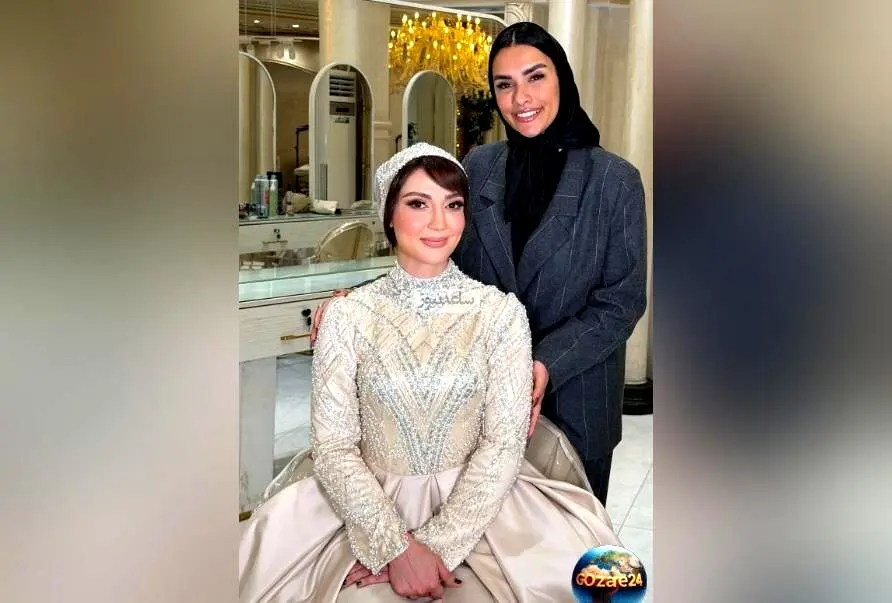 استایل عروس‌گونه حدیث میرامینی در سالن زیبایی تهران برای عروسی برادرش + فیلم و جزئیات