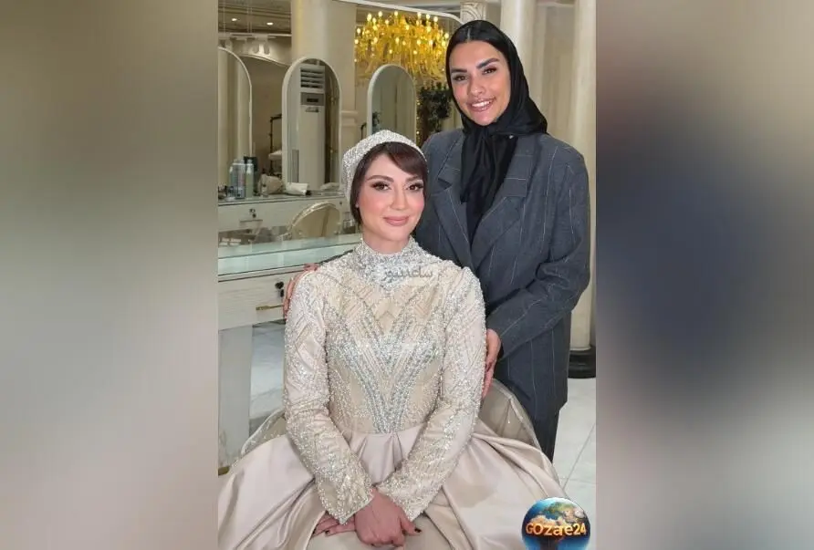 استایل عروس‌گونه حدیث میرامینی در سالن زیبایی تهران برای عروسی برادرش + فیلم و جزئیات