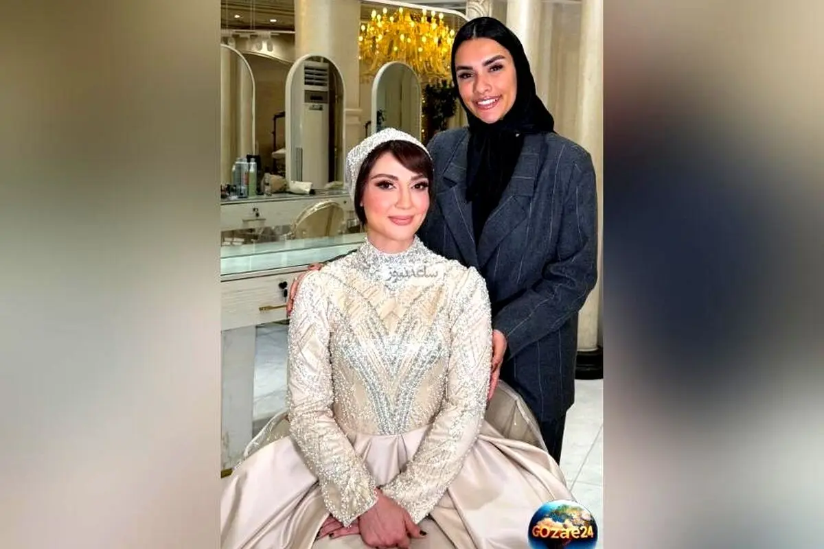 استایل عروس‌گونه حدیث میرامینی در سالن زیبایی تهران برای عروسی برادرش + فیلم و جزئیات