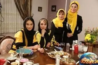 نگاهی به تیپ دهه شصتی خانم‌های بازیگر در برنامه «شام ایرانی»: سیما تیرانداز و شبنم قلی‌خانی در رقابتی متفاوت